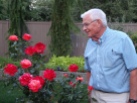 Dad and his roses