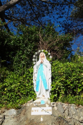 shrine to Mary off the side of the highway