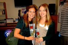 first day of orientation, us newbies received roses